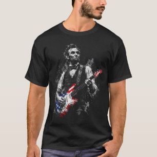 Camiseta Abraham Lincoln Abe Lincoln tocando la guitarra Re