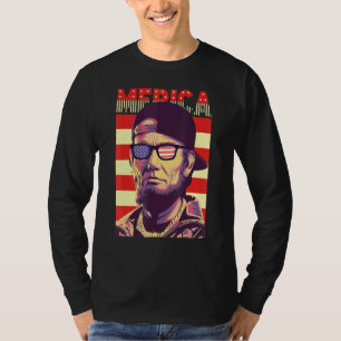 Camiseta Abraham Lincoln Bandera Americana