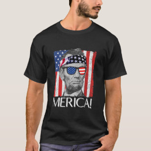 Camiseta Abraham Lincoln 'Bandera Patriótica Americana de M