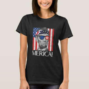 Camiseta Abraham Lincoln 'Bandera Patriótica Americana de M