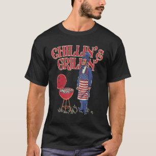 Camiseta Abraham Lincoln Chilling Grilling 4 De Julio Meri