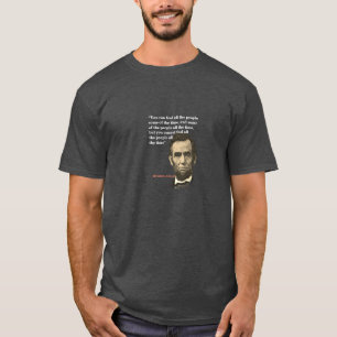 Camiseta Abraham Lincoln Cita Sobre Los Engañadores
