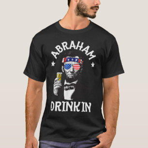 Camiseta Abraham Lincoln Drinkin 4 de julio