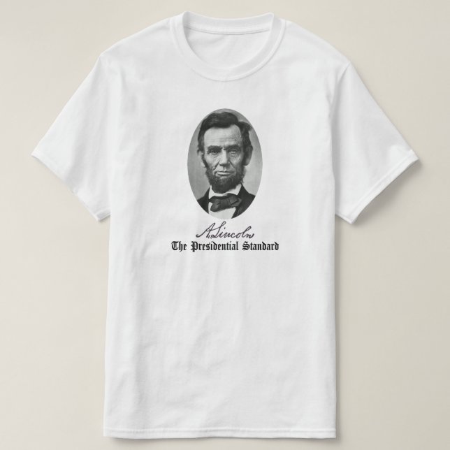 Camiseta Abraham Lincoln, El Estándar Presidencial. (Diseño del anverso)