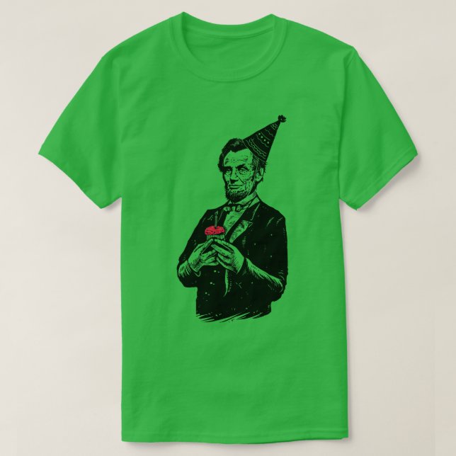 Camiseta Abraham Lincoln Feliz cumpleaños, presidente (Diseño del anverso)