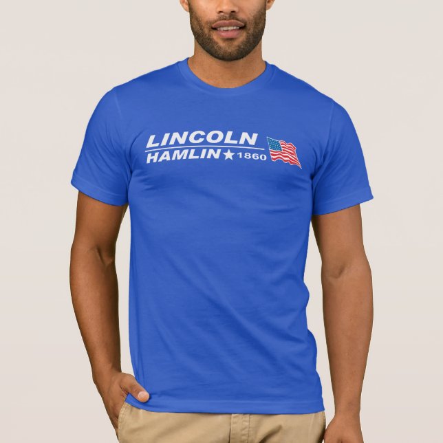 Camiseta Abraham Lincoln - Hannibal Hamlin (Anverso)
