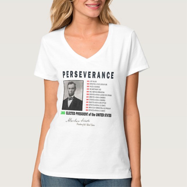 Camiseta ABRAHAM LINCOLN inspirador (Anverso)