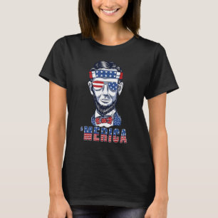 Camiseta Abraham Lincoln Merica 4 De Julio Hombres Mujeres 