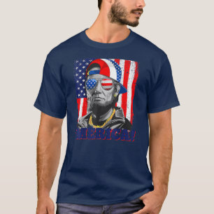 Camiseta Abraham Lincoln Merica Bandera Estadounidense 4 De