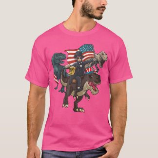 Camiseta Abraham Lincoln Merica T Rex 4 De Julio Usa Fla