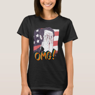 Camiseta Abraham Lincoln Patriotismo Oh Mi Dios OMG Pop Art