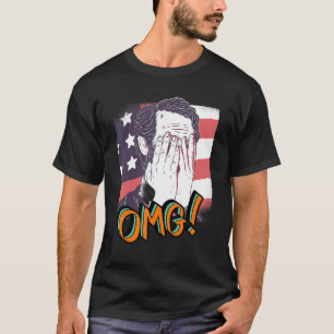 Camiseta Abraham Lincoln Patriotismo Oh Mi Dios OMG Pop Art