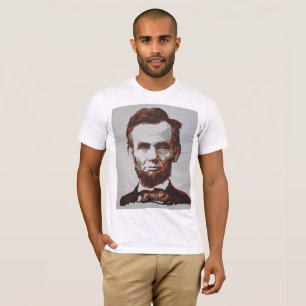Camiseta Abraham Lincoln pintó por la marca Elsen