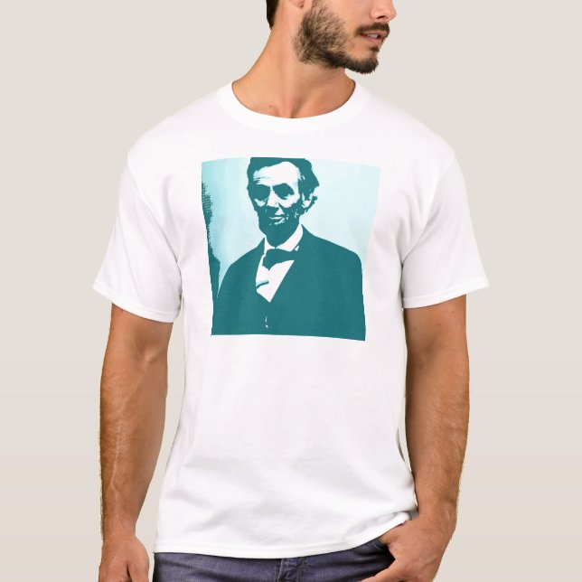 Camiseta Abraham Lincoln Pop Art (Anverso)