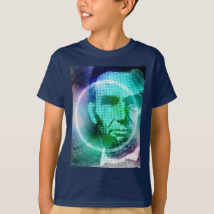 Camiseta Abraham Lincoln Pop Art