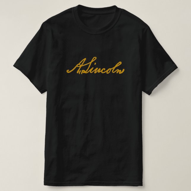 Camiseta Abraham Lincoln Signature (Diseño del anverso)