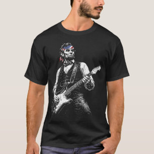 Camiseta Abraham Lincoln tocando la guitarra