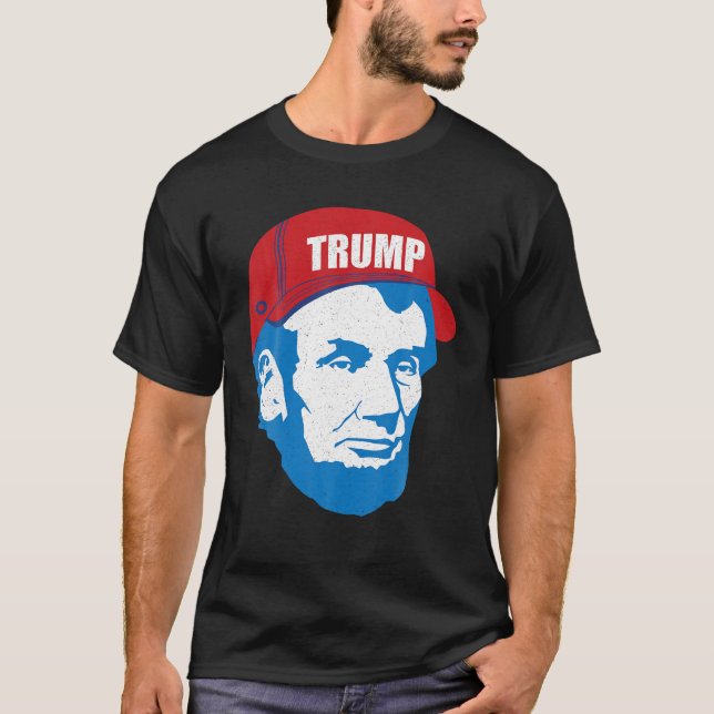 Camiseta Abraham Lincoln Trump Gorra de las elecciones 2020 (Anverso)
