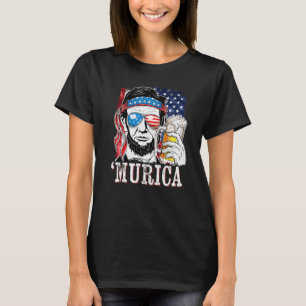 Camiseta Abraham Lincoln Usa Bandera Estadounidense Murica