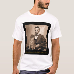 Camiseta Abraham Lincoln y "Dixie" su gato