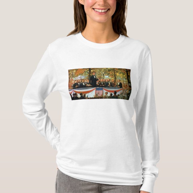 Camiseta Abraham Lincoln y Stephen A. Douglas (Anverso)