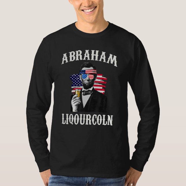 Camiseta Abraham Liqourcoln 4 De Julio Beber (Anverso)
