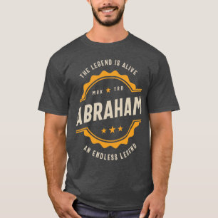 Camiseta Abraham Nombre personalizado Regalo de cumpleaños