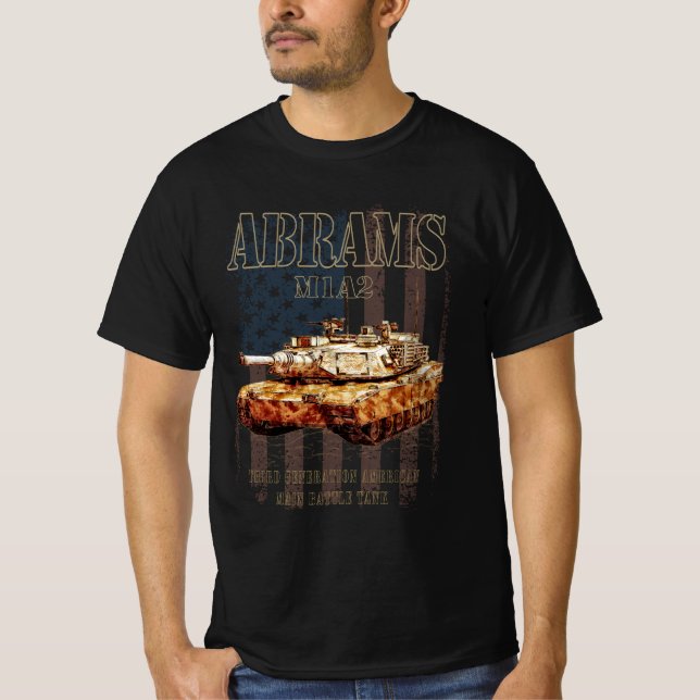 Camiseta Abrams M1A2 MBT Principal Banco de Batalla de los  (Anverso)