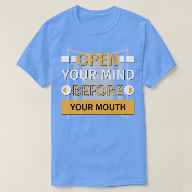 Camiseta Abran Su Mente Antes De Su Mentira (Diseño del anverso)