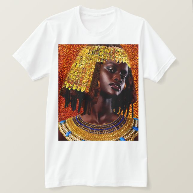 Camiseta "Abraza a la Majestad de las Reinas Nubianas" (Anverso del diseño)