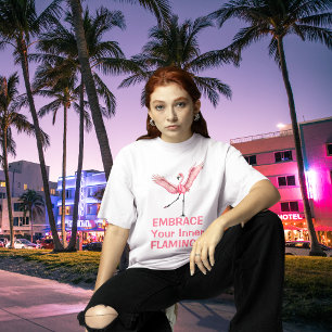 Camiseta Abraza a tu flamenco interior divertido