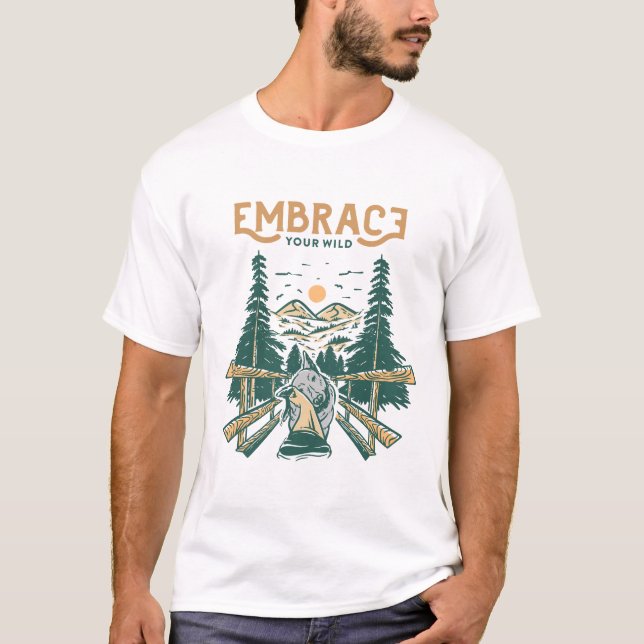 Camiseta Abraza a tu salvaje (Anverso)