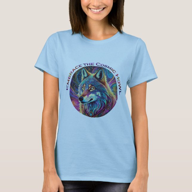 Camiseta Abraza al Lobo Cósmico (Anverso)