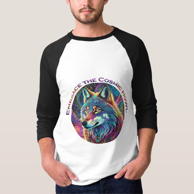 Camiseta Abraza al Lobo Cósmico (Anverso)