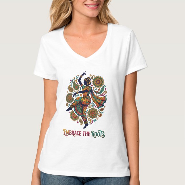 Camiseta Abraza el baile de las raíces (Anverso)