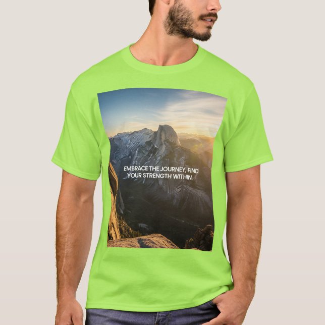 Camiseta Abraza el viaje: La fuerza de la naturaleza (Anverso)