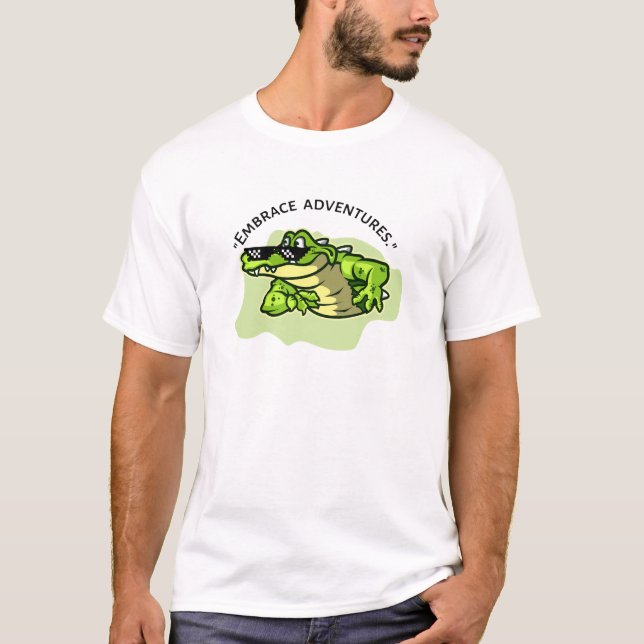 Camiseta abraza la aventura cocodrille (Anverso)