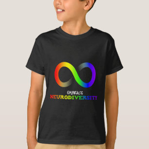Camiseta Abraza la Neurodiversidad Autismo Asd Tdah Arcoíri