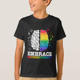 Camiseta Abraza la Neurodiversidad Cerebro Genial Concienci