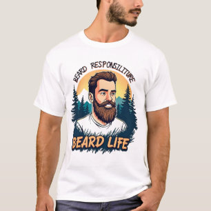Camiseta Abraza la vida barba