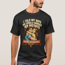 Camiseta Abraza los Errores del Marido Retro