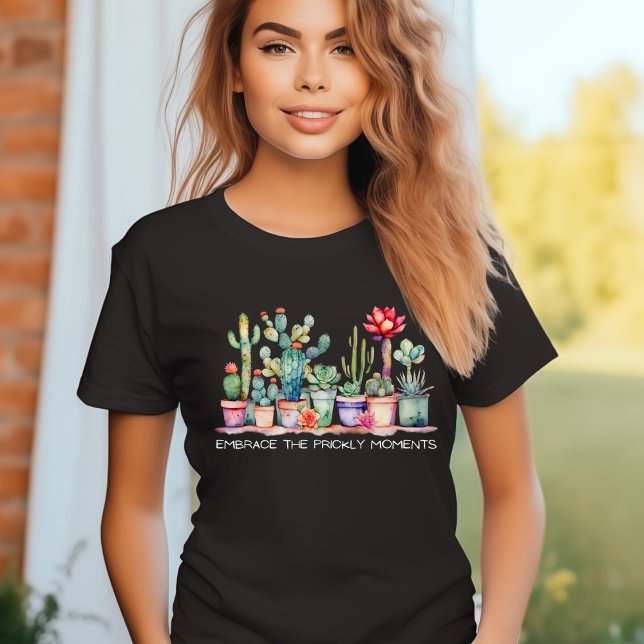 Camiseta Abraza Los Pricos Momentos De Cacti Y Suculentos (Subido por el creador)