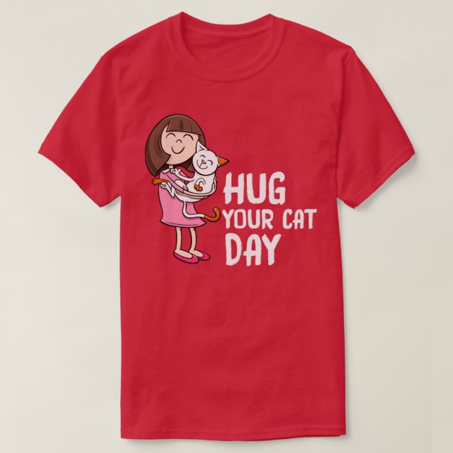 Camiseta Abraza tu día de gato (Diseño del anverso)