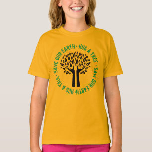 Camiseta Abraza un árbol para salvar nuestra tierra