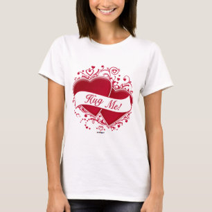 Camiseta ¡Abrazame!Corazones rojos