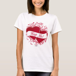 Camiseta ¡Abrazame! Corazones rojos
