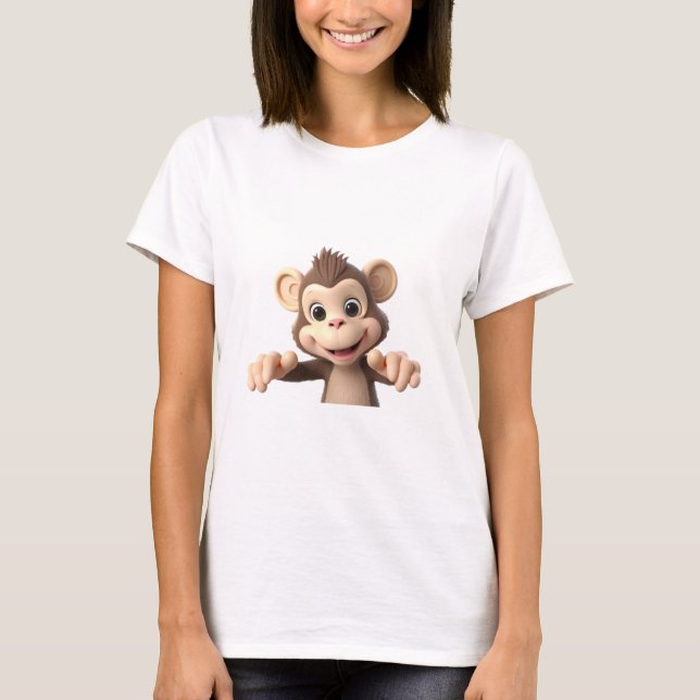 Camiseta Abrázame mono (Anverso)