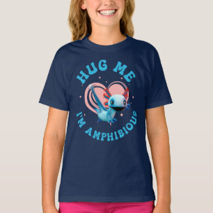 Camiseta Abrázame, ¡soy anfibio! Funny Axolotl San Valentín