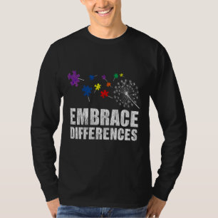 Camiseta Abrazando diferencias niños autistas Conciencia de