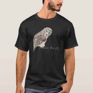 Camiseta Abrazando la cita de acuarela de ave salvaje
